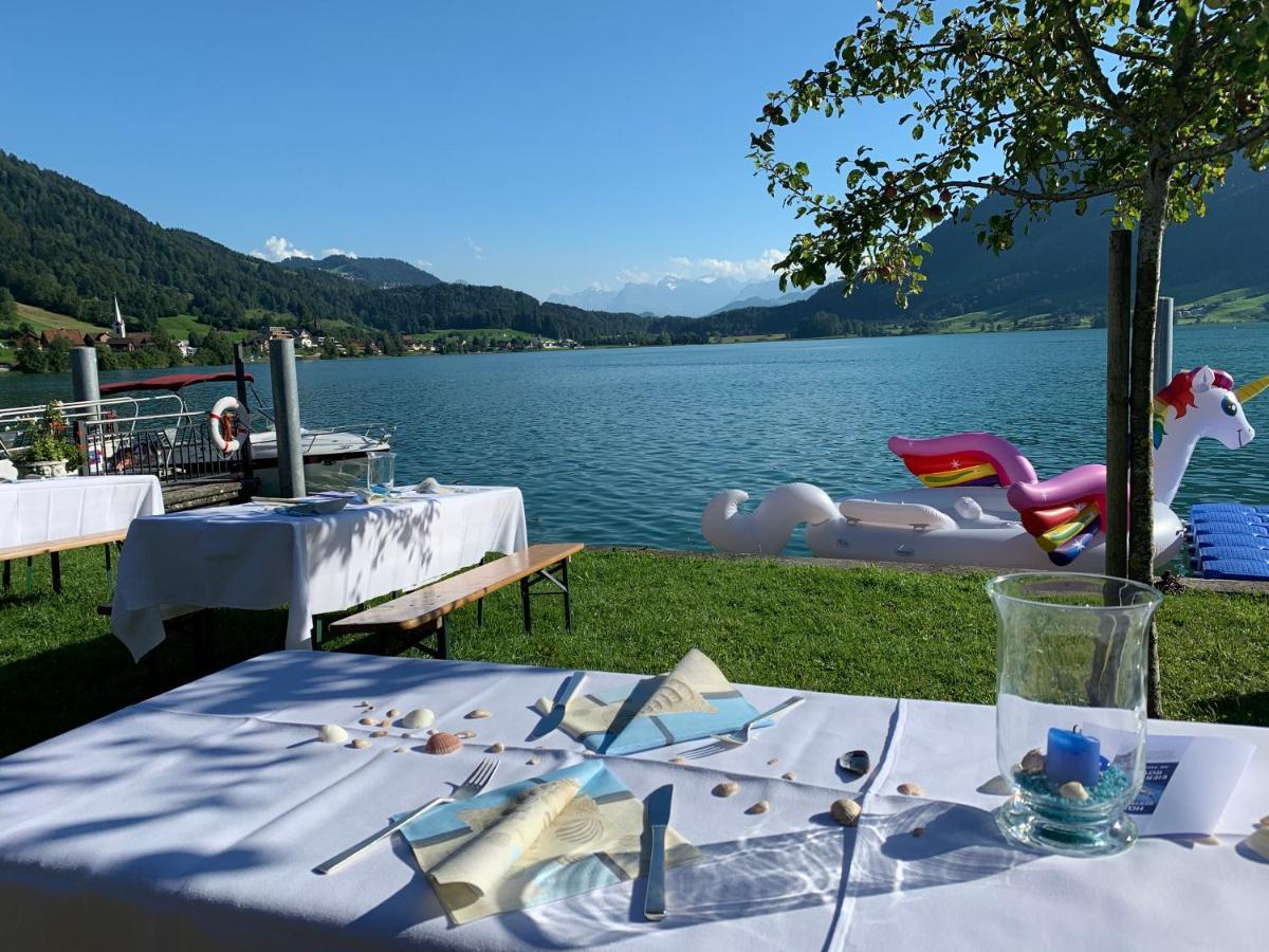 Hotel - Restaurant Eierhals Am Aegerisee Oberageri Bagian luar foto