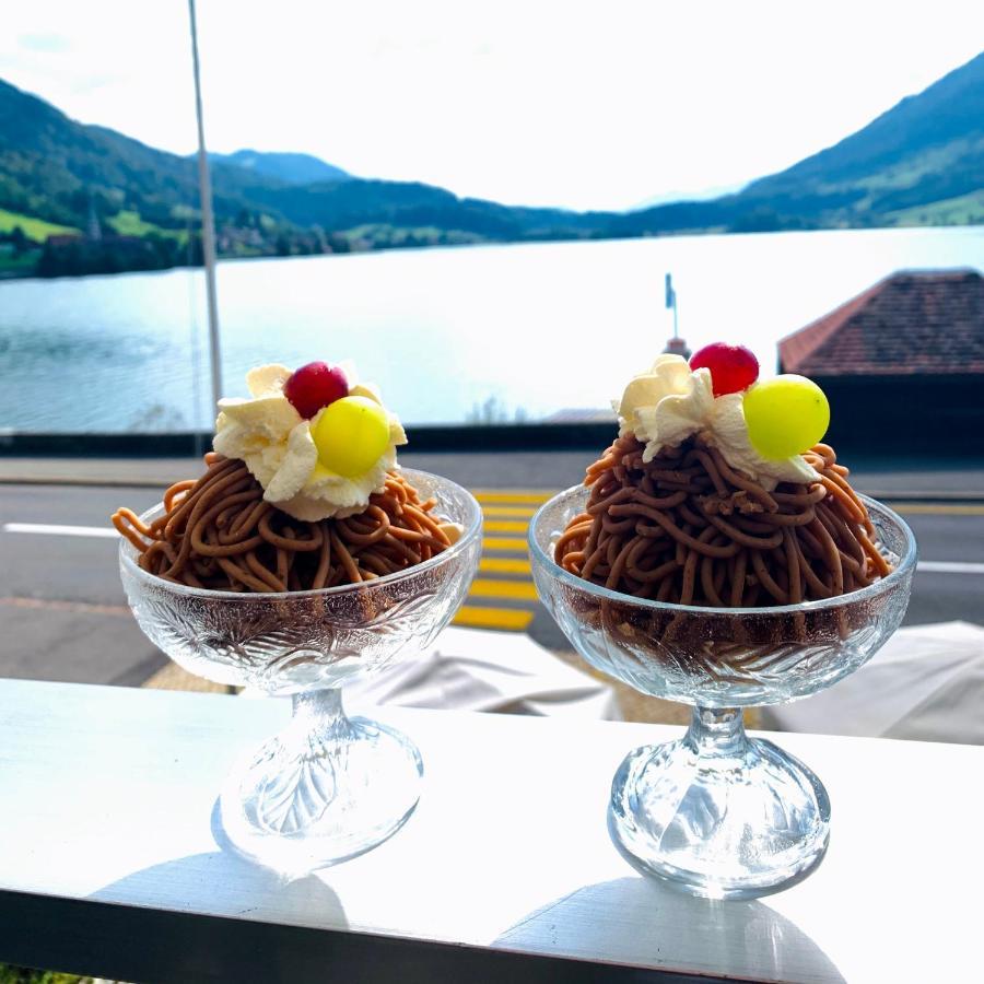 Hotel - Restaurant Eierhals Am Aegerisee Oberageri Bagian luar foto